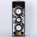 Passive music amplifier speaker with audio USB/SD/FM radio player